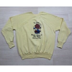 Vintage 80s University Of Toledo Sweatshirt (XL) If Lost Return to 3rd Nash Bear